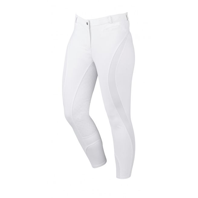 Dublin Ladies Edge Gel Full Seat Breeches (White)
