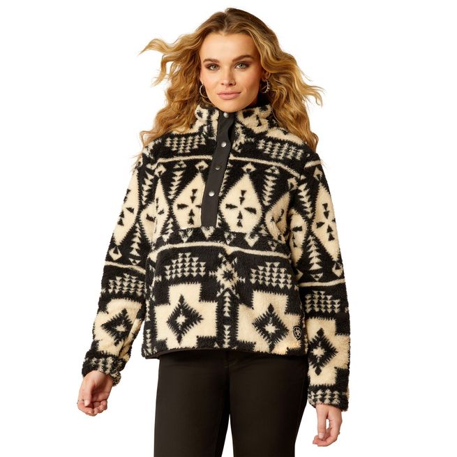 *OUTLET* Ariat Women's Berber Snap Front Sweatshirt (Winslow)