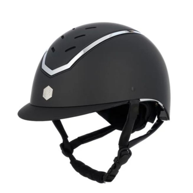 EQx Kylo Riding Helmet Standard Peak (Black Matte/Silver)