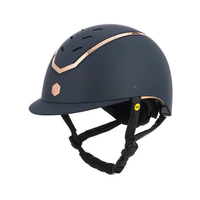 EQx Kylo Riding Helmet Standard Peak (Navy Matte/Rose Gold) MIPS