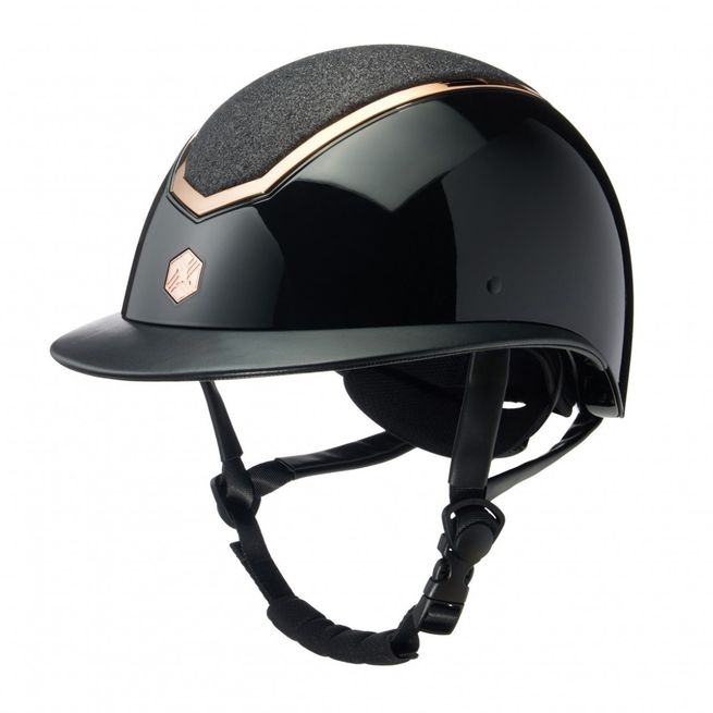 EQx Kylo Riding Helmet Wide Peak (Black Gloss/Rose Gold)