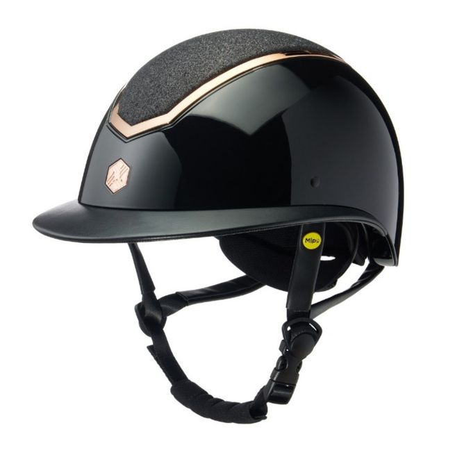 EQx Kylo Riding Helmet Wide Peak (Black Gloss/Rose Gold) MIPS