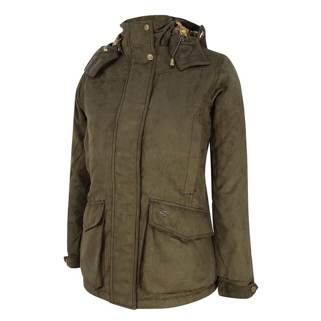 Hoggs of Fife Ladies Rannoch Waterproof Hunting Jacket (Field Green)