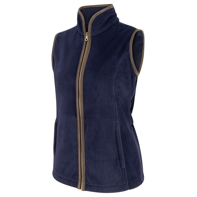Hoggs of Fife Ladies Stenton Fleece Gilet  (Navy)