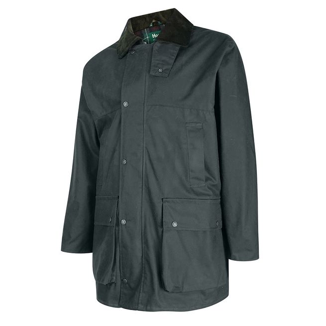 Hoggs of Fife Men's Woodsman Waxed Jacket (Olive)