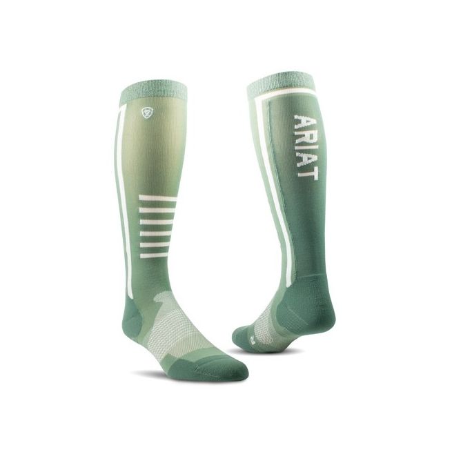 Ariat Ariattek Performance Socks (Lily Pad/Sage)