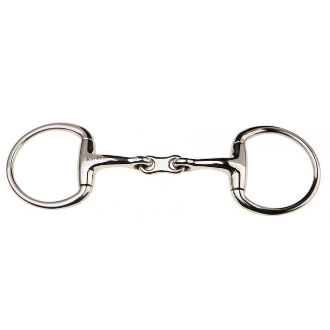 JP Korsteel Stainless Steel French Link Eggbutt Snaffle Bit