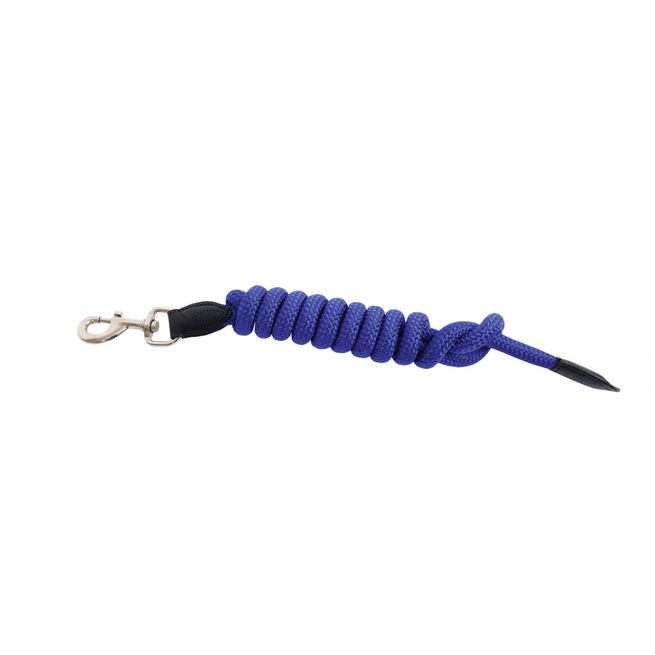 Kincade Leather Rope Lead (Blue/Black)