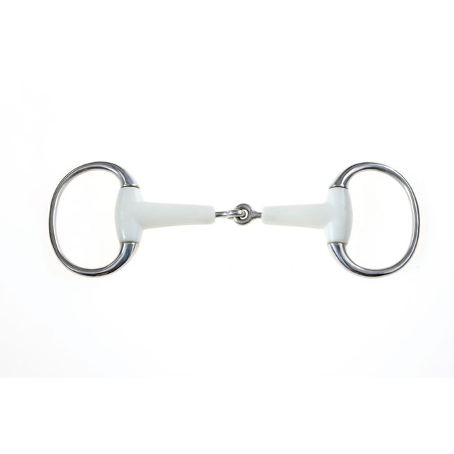 Korsteel Flexi Mouth Jointed Eggbutt Snaffle Bit (Ivory)