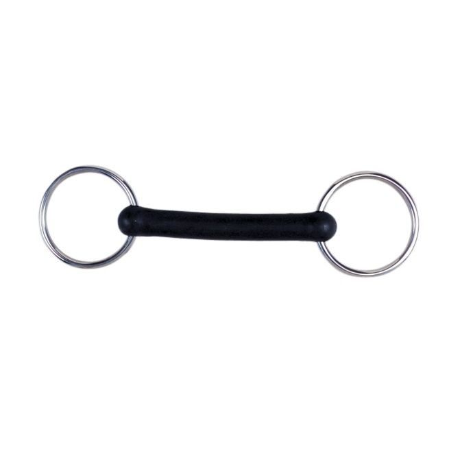 Korsteel Flexi Rubber Mullen Mouth Loose Ring Snaffle Bit
