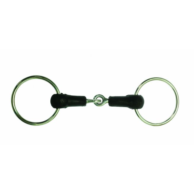 Korsteel Hard Rubber Jointed Loose Ring Snaffle Bit