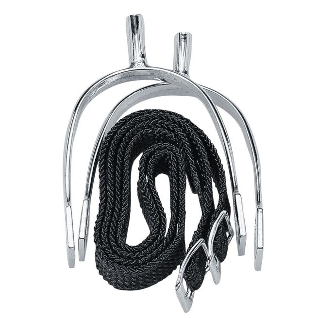 Korsteel Ladies Pow Never Rust Spurs With Straps (20mm)