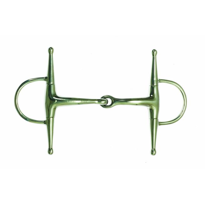 Korsteel Stainless Steel Jointed Full Cheek Snaffle Bit