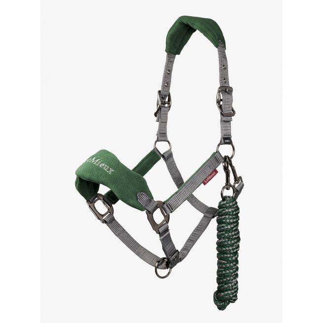 LeMieux Vogue Fleece Headcollar &amp; Leadrope (Hunter Green)