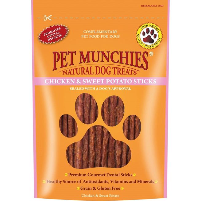 Pet Munchies Natural Dog Treats (Chicken and Sweet Potato Sticks)