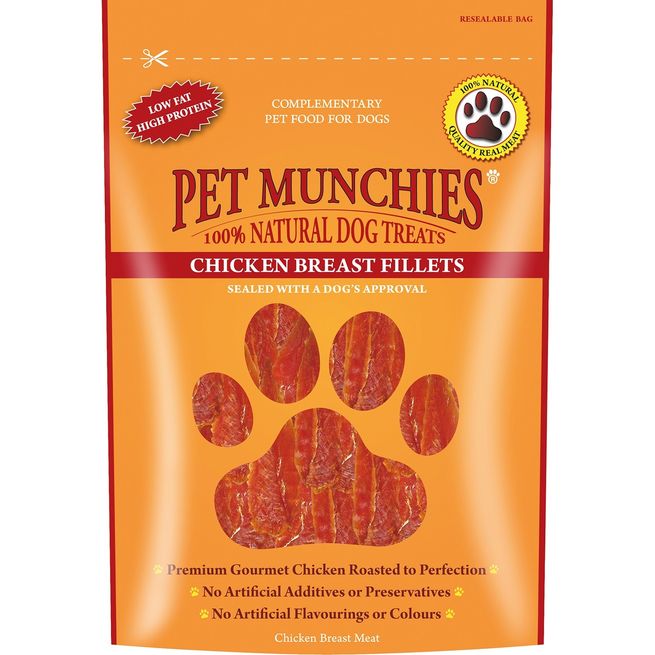 Pet Munchies Natural Dog Treats (Chicken Breast Fillets)