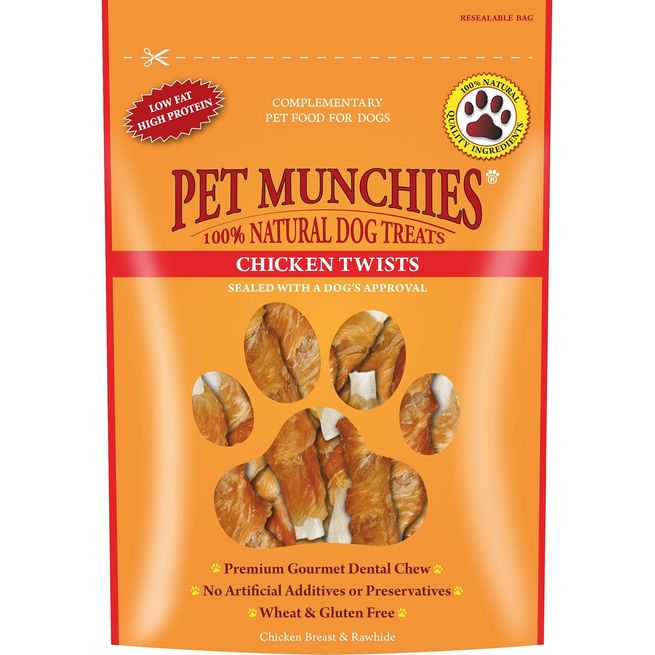 Pet Munchies Natural Dog Treats (Chicken Twists)
