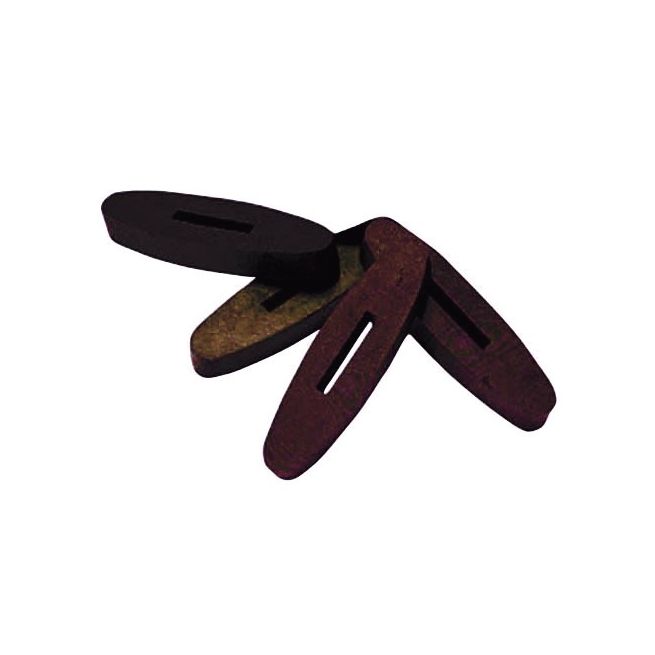Roma Rubber Diamond Rein Stops (Brown)