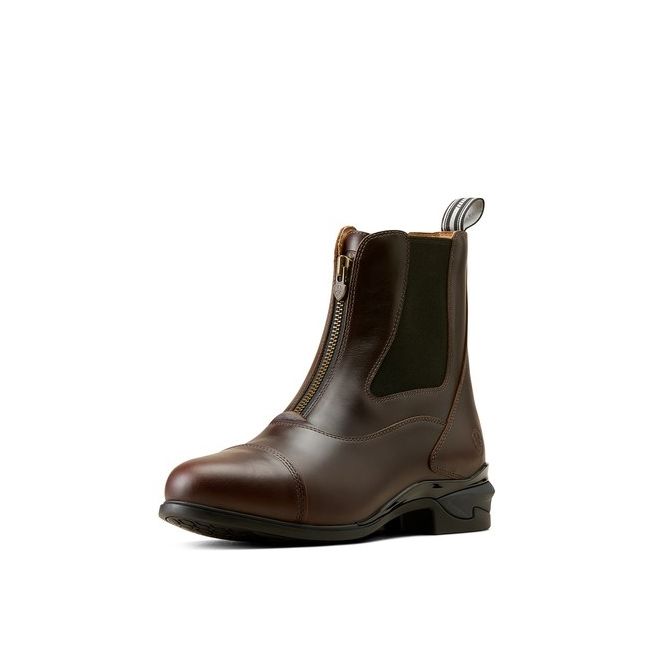 Ariat Mens Devon Axis Pro Zip Paddock Boots (Waxed Chocolate)