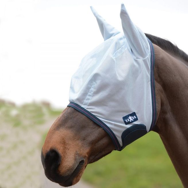 Saxon Mesh Mask (White/Navy)