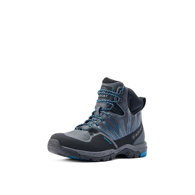 Ariat Mens Skyline Solaris Waterproof Boot (Grey/Saphire)