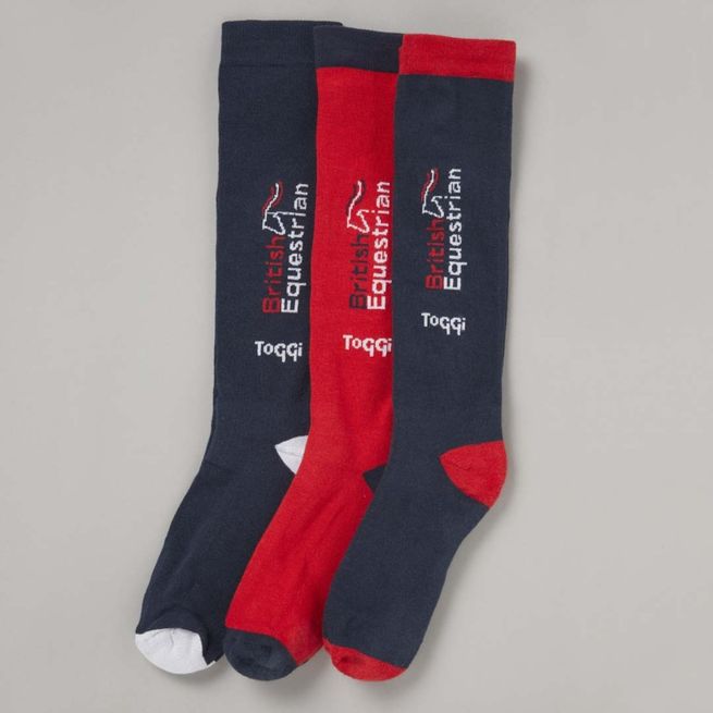 Toggi GBR Women's Eco Pack Of Three Socks (Multicolour)