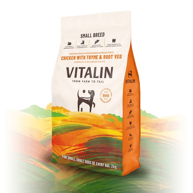 Vitalin Small Breed Chicken With Thyme &amp; Root Veg (2kg)