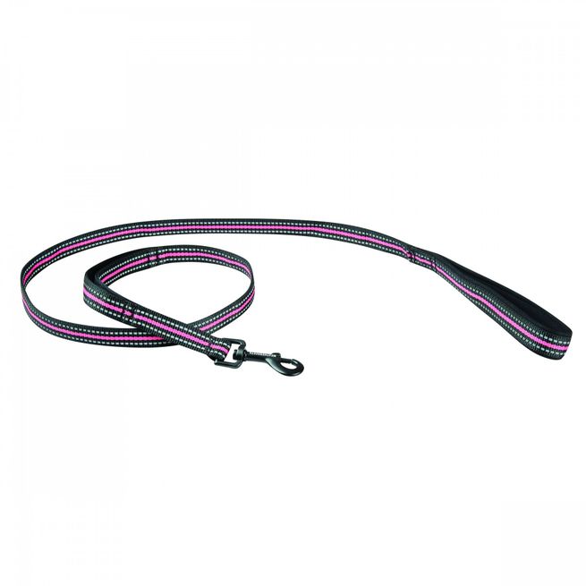 Weatherbeeta Reflective Dog Lead (Black/Pink)