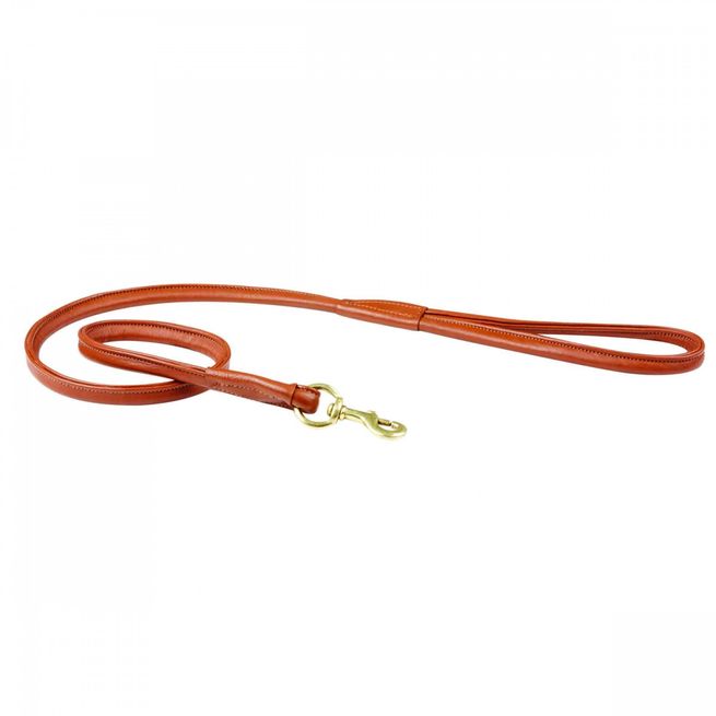 Weatherbeeta Rolled Leather Dog Lead (Tan)