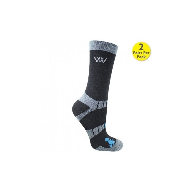 Woof Wear Bamboo Waffle Short Riding Sock (Black)