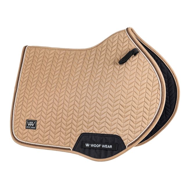 Woof Wear Herringbone Close Contact Saddle Pad (Caramel)