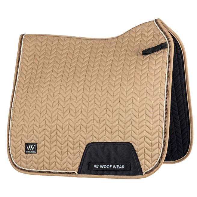 Woof Wear Herringbone Dressage Saddle Pad (Caramel)