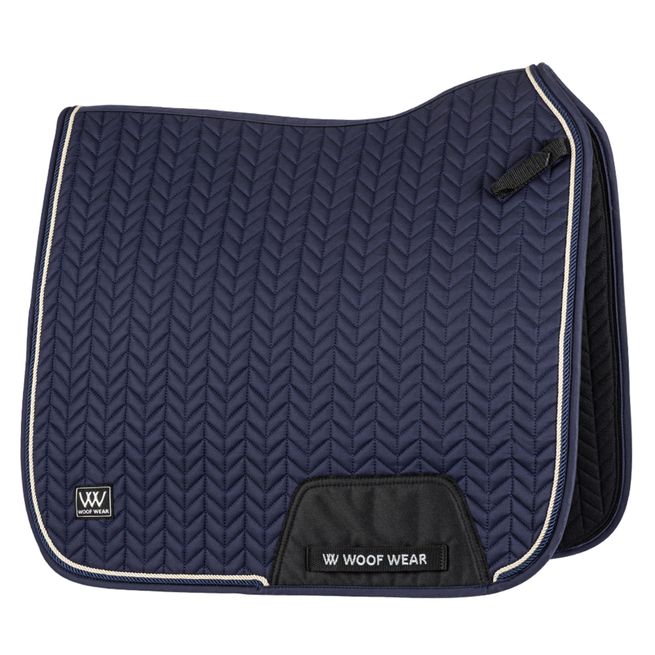 Woof Wear Herringbone Dressage Saddle Pad (Navy)