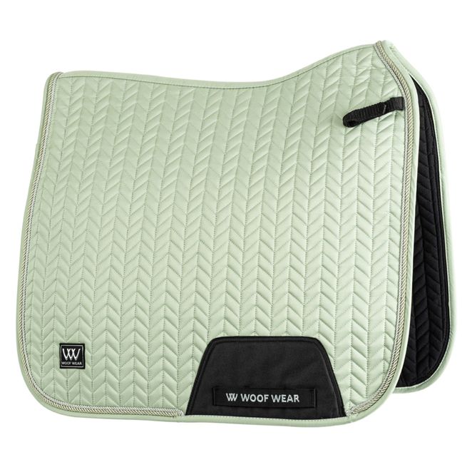 Woof Wear Herringbone Dressage Saddle Pad (Sage Green)