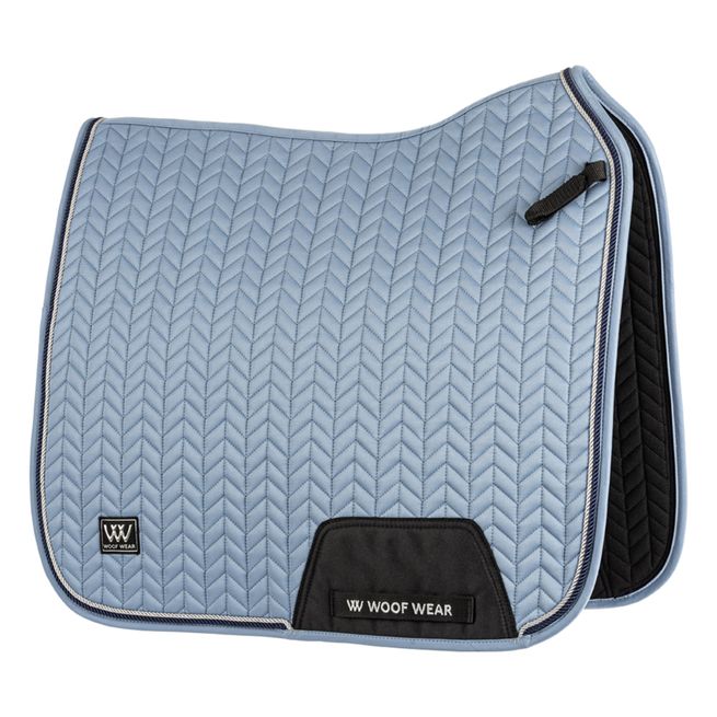 Woof Wear Herringbone Dressage Saddle Pad (Steel Blue)
