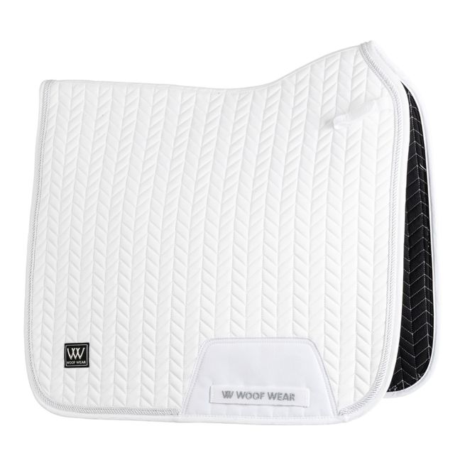 Woof Wear Herringbone Dressage Saddle Pad (White)