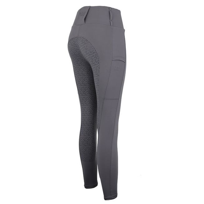 Woof Wear Ladies All Season Riding Tights - Full Seat (Dove Grey)