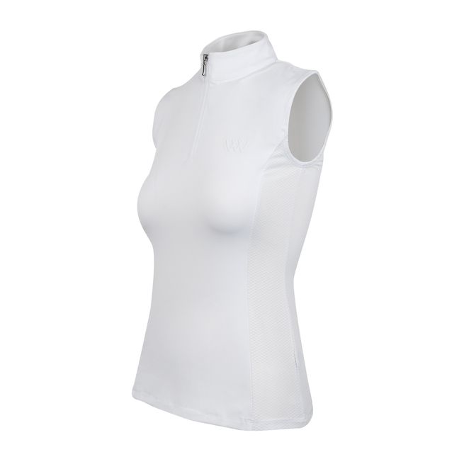 Woof Wear Ladies Sleeveless Tech Riding Shirt (White)