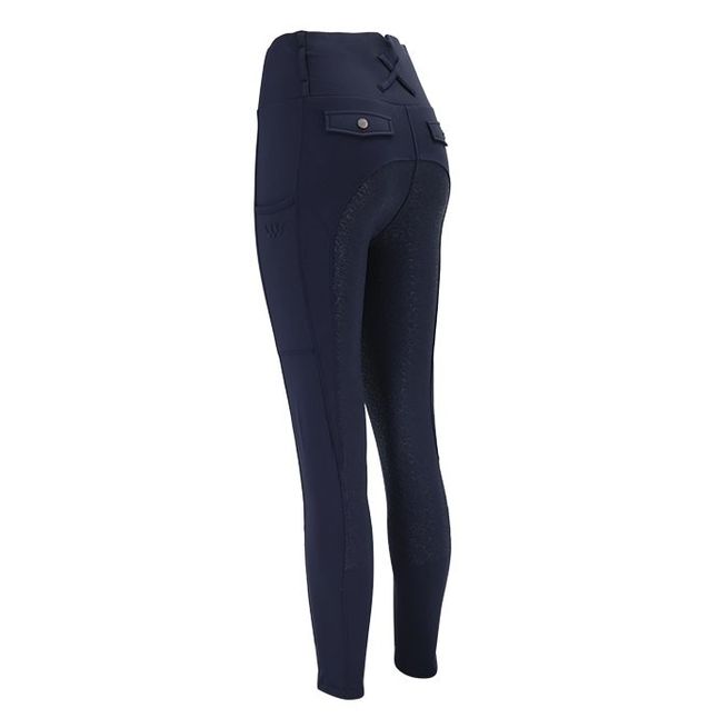Woof Wear Ladies Vision Riding Tights - Full Seat (Navy)