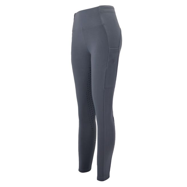 Woof Wear Ladies Winter Riding Tights - Full Seat (Slate)