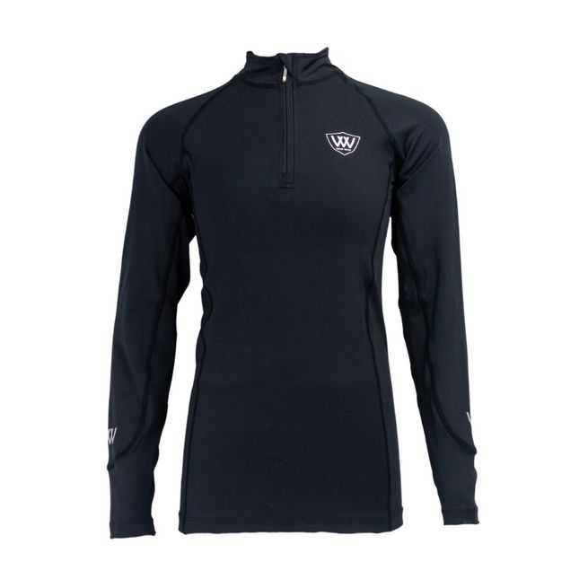 Woof Wear Young Rider Long Sleeve Tech Riding Shirt (Black)