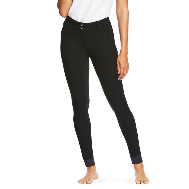 Ariat Women's Tri Factor Grip Full Seat Breeches (Black)