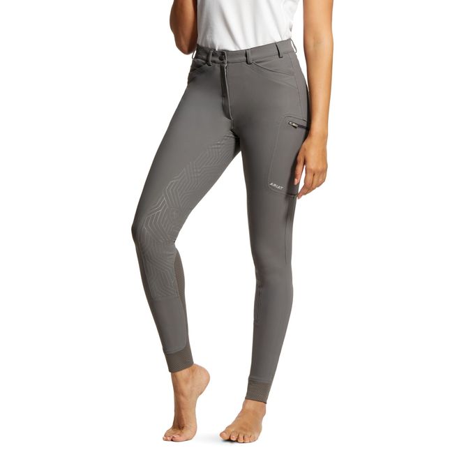 Ariat Women's Triton Grip Full Seat Breech (Plum Grey)