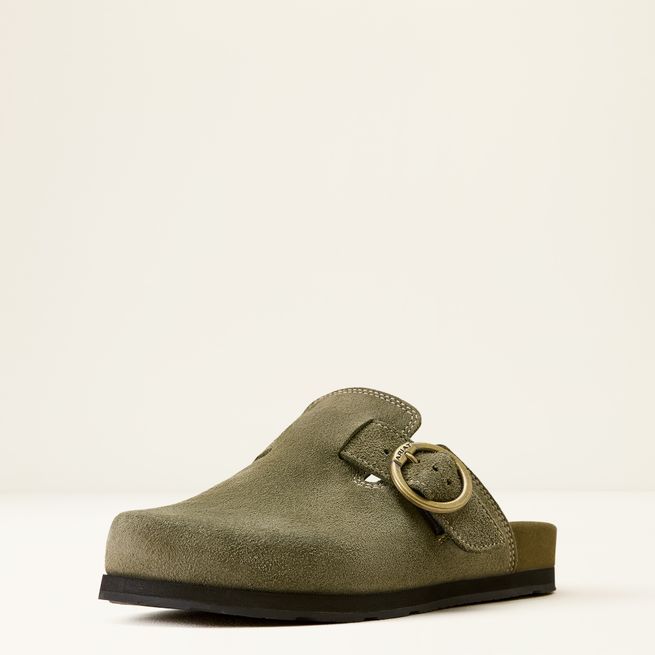 Ariat Womens Country Mule (Olive Suede)