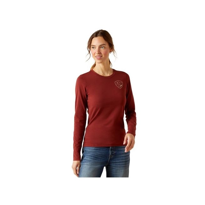 Ariat Women's Eq Icons T-Shirt (Madder Brown)