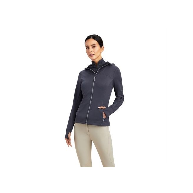 Ariat Women's Lumina Full Zip Hoodie (Ebony)