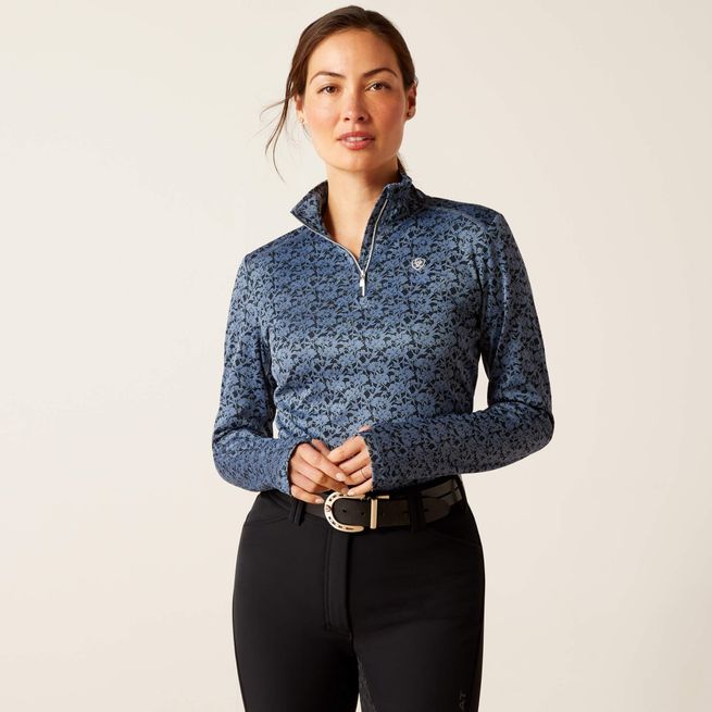 Ariat Women's Prophecy 1/4 Zip Baselayer (Sargasso Sea)