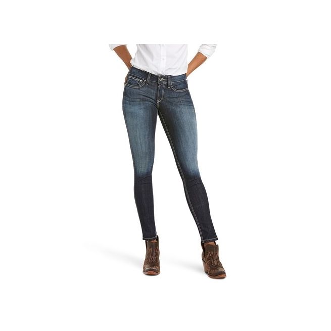 Ariat Women's R.E.A.L Mid Rise Outseam Ella Skinny Jean (Celestial)