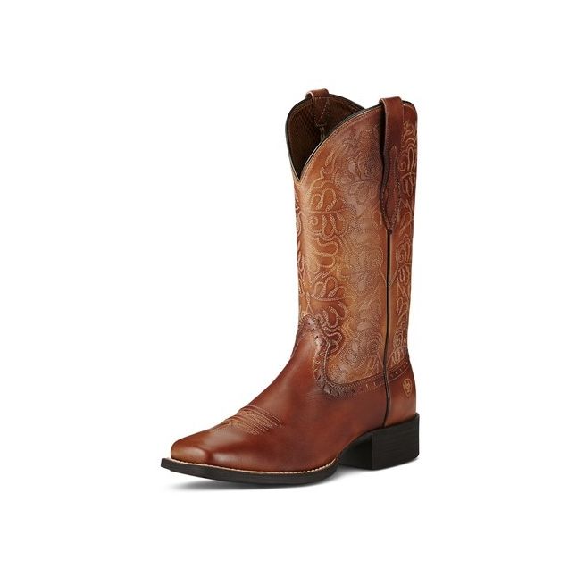 Ariat Women's Round Up Remuda Western Boot (Naturally Rich)