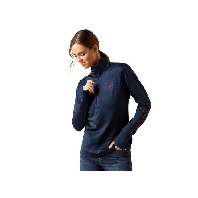 Ariat Women's Team EQ 1/2 Zip Pullover (Navy)